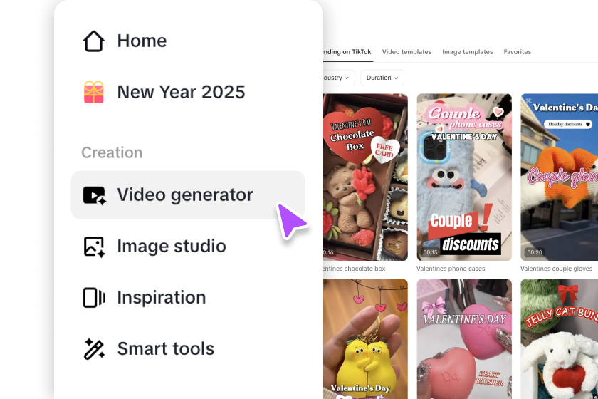 I-access ang editor ng video o pumili ng template